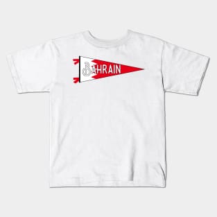 Bahrain Flag Pennant Kids T-Shirt